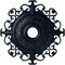 Ekena Millwork Orleans Ceiling Medallion (Canopies up to 8 1/4"), 38 3/8"OD x 6 5/8"ID x 2 7/8"P, Midnight Dream CM38OLMDF - alternate 1